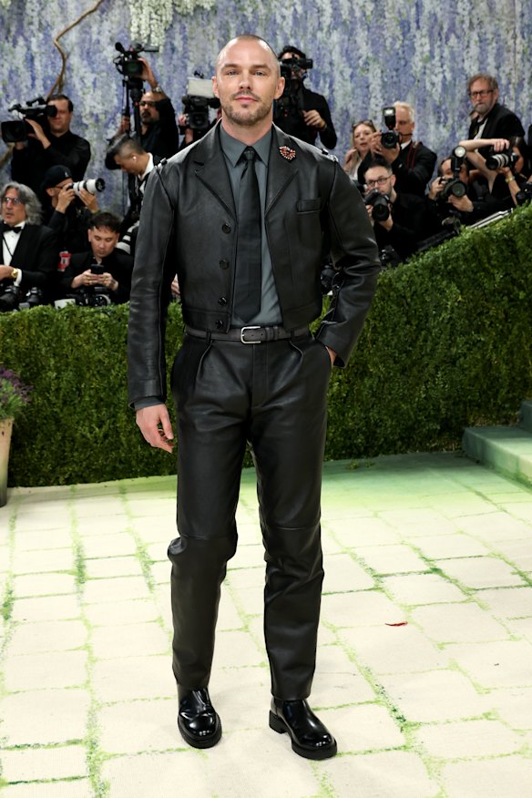 Nicholas Hoult in Prada.