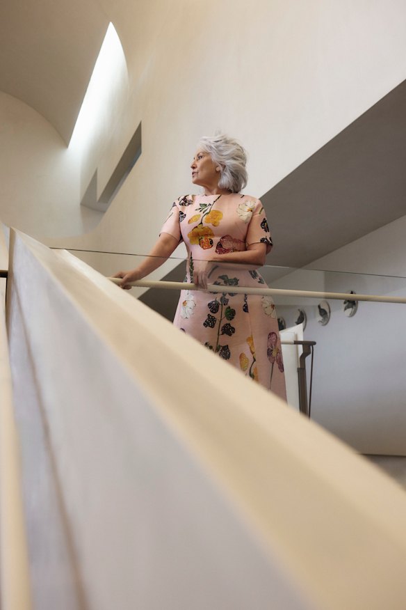 Leo Lin “Caroline” dress. Untitled plates by Susan Hipgrave.