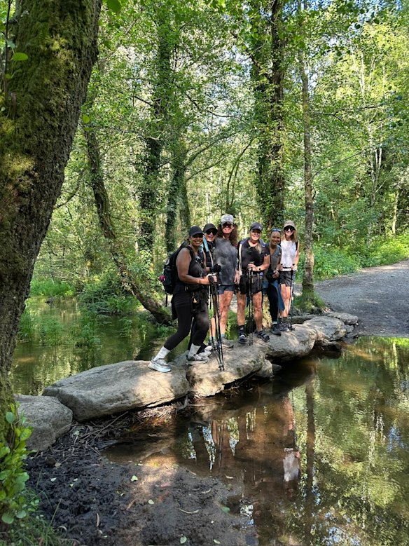 Hiking sticks are a must-have on a walk of this length.