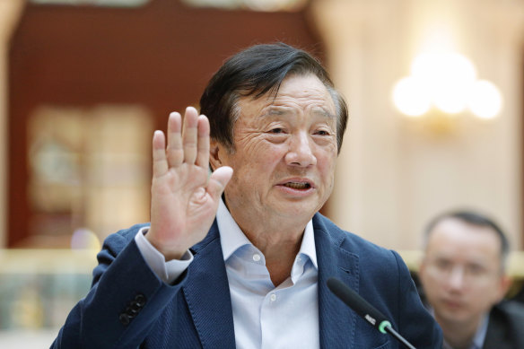 Ren Zhengfei, founder of Huawei Technologies, denies company spies for China.