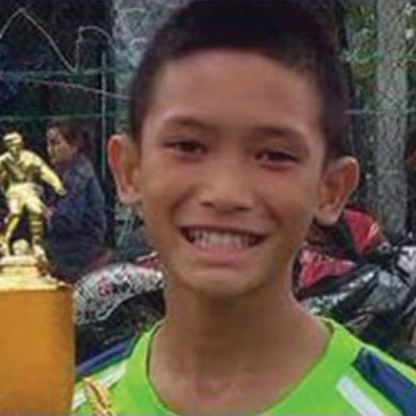 Mongkol 'Mark' Boonpiam is understood to be the first boy rescued. 