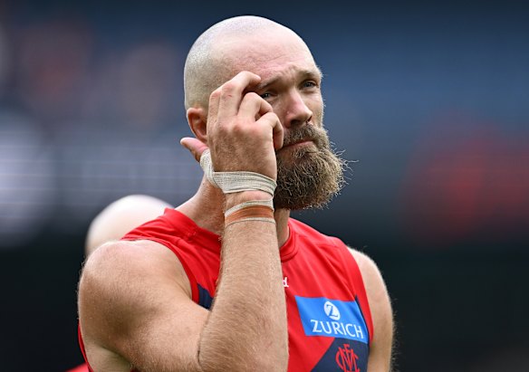 Damning assessment: Max Gawn says the Demons are all talk when it comes to executing when the pressure is on late in games.