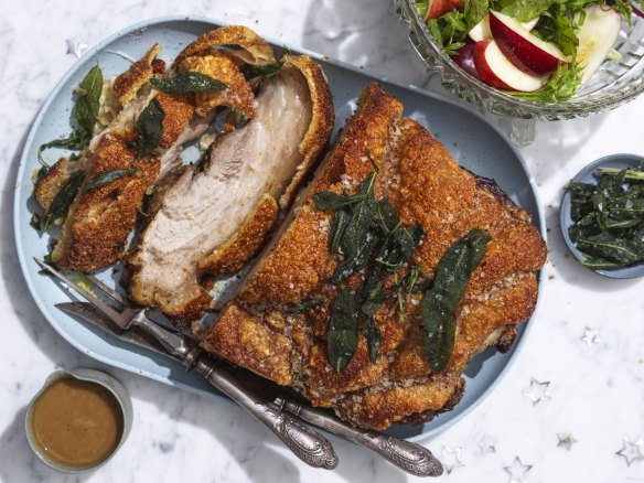 RecipeTin’s cracking crackling pork roast.