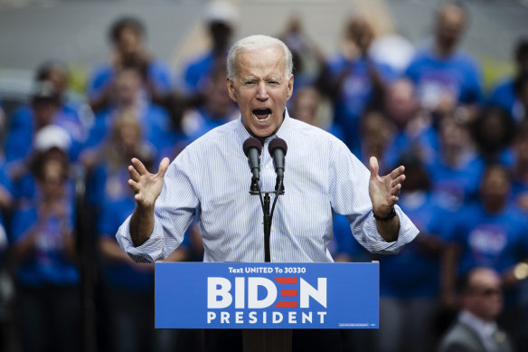 Trump has launched attacks on Joe Biden.