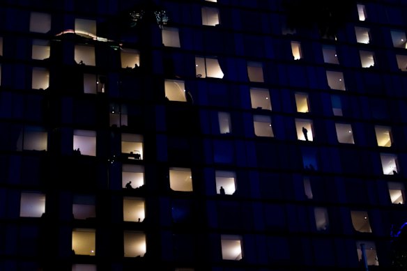 Travellers arriving in or returning to Australia have been forced into a fourteen day isolation period at Crown Promenade in Melbourne.