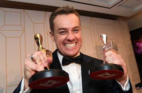 Grant Denyer won the Gold Logie as well as the Silver Logie for most popular presetner