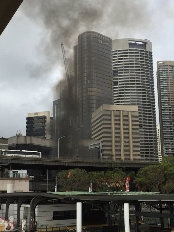 Small explosions occurred at the site.