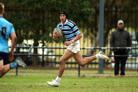 The next Izzy? Joseph Sauulii steps out for the GPS 1st XV. 