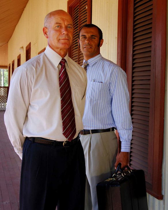 Gary Sweet and Aaron Pedersen in "The Circuit".