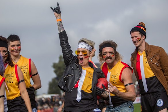 Rockdogs players during the Reclink Community Cup.