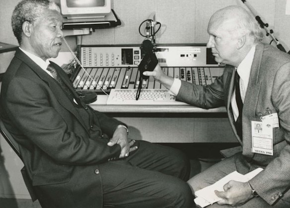 Cameron Forbes, senior correspondent with the Age interviews Nelson Mandela