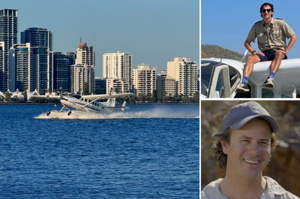 Swan River Seaplanes pilot James Wong (top) died when his seaplane crashed off Rottnest. Company co-founder Troy Thomas died in an aviation accident in 2020.