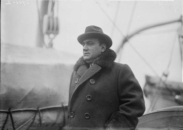 Opera singer Enrico Caruso in an undated photograph