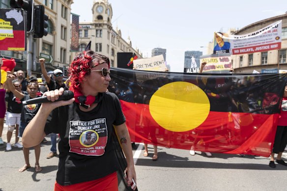 Sydney Invasion Day march.