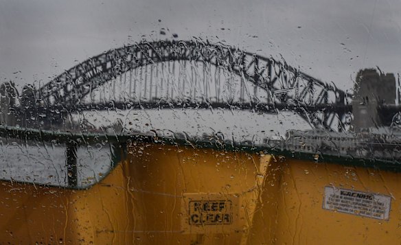 Sydney is set for a day of wind and rain.