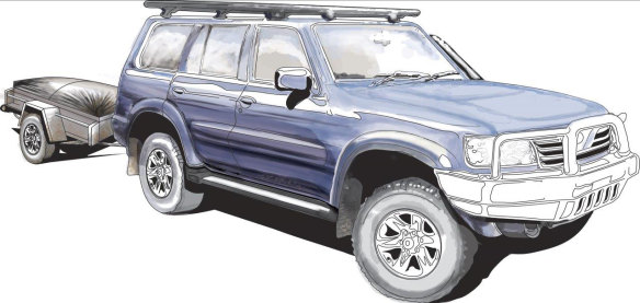 An image of the “vehicle of interest” police hope could hold the key to solving the mystery of the disappearance of campers Russell Hill and Carol Clay.