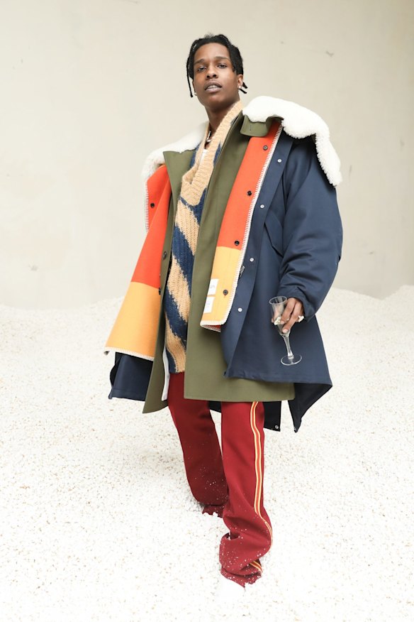 ASAP Rocky attends the Calvin Klein showcase.