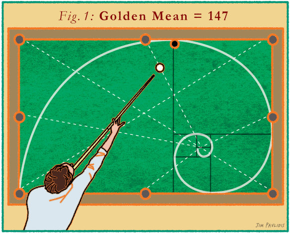 147: snooker's magic number. Illustration: Jim Pavlidis