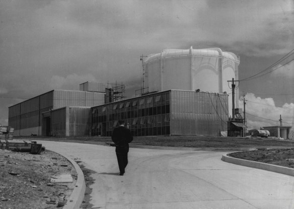 Lucas Heights nuclear reactor on April 10, 1958.