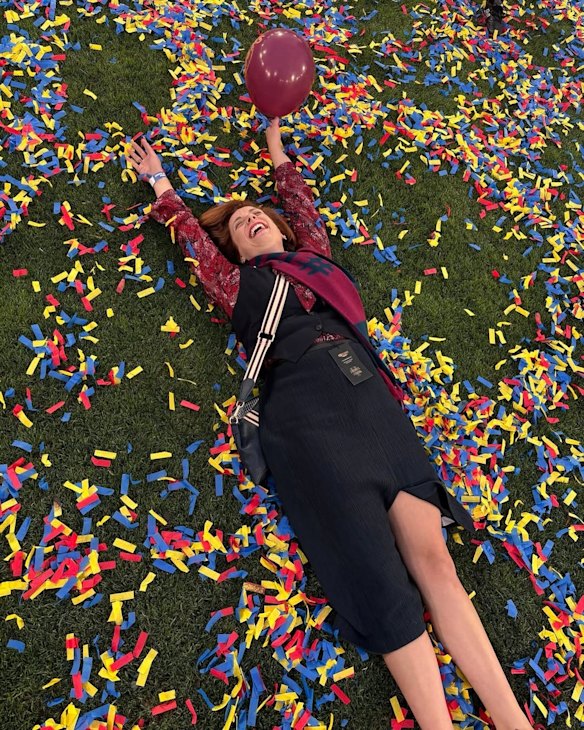 Sport Minister Anika Wells at the 2024 AFL grand final.