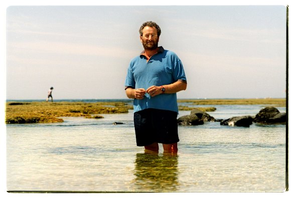 ABC Morning Radio presenter John Faine on holidays at the beach.