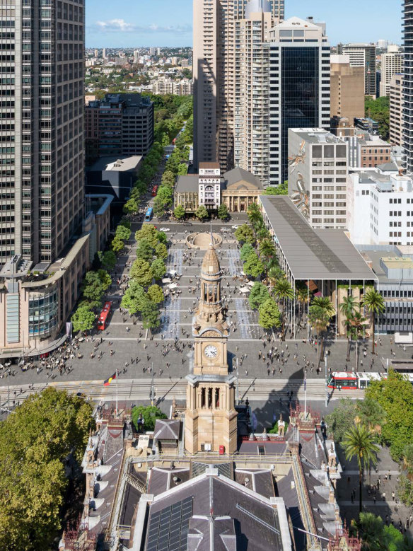 An artist’s impression of the future Town Hall Square.