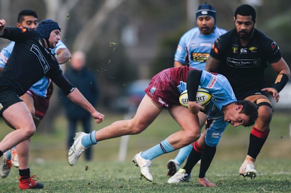 John I Dent Cup rugby union: Wests v Gungahlin. West's Nick Jooste