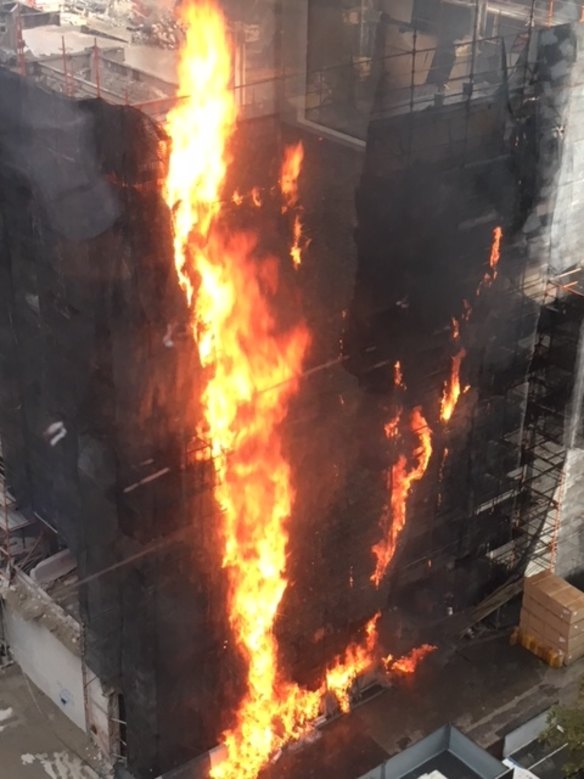 The cause of the blaze was not immediately clear.