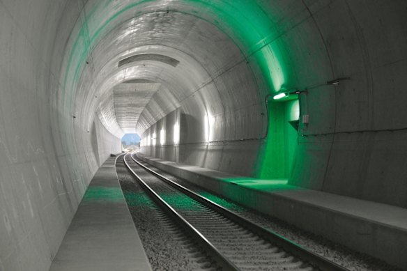 Gotthard Base Tunnel, Switzerland.