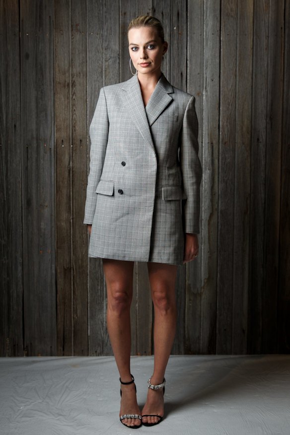 Margot Robbie attends the Calvin Klein showcase.