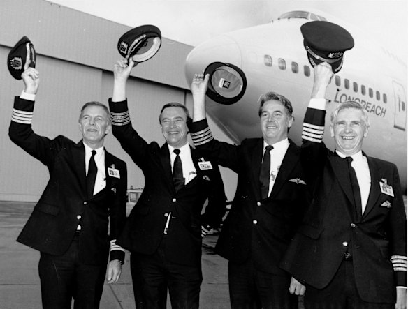 Record breakers; The Qantas pilots who flew a 747 non-stop from London to Sydney in 1989
The historic flight took 20 hours, 9 minutes and 5 seconds to travel the 18,001 kms.