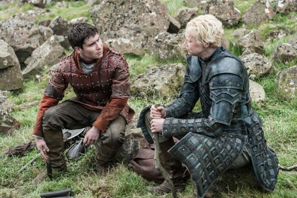 <i>Game of Thrones</i> season 5: Brienne of Tarth and Podrick.
