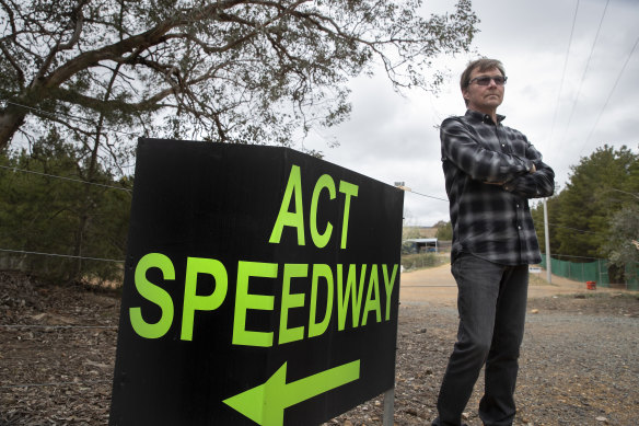 Ridgeway resident Jari Hentila is worried about the prospect of more night racing at ACT Speedway. 