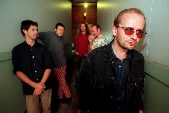 Men at Work in Melbourne in 1998. Photo by Lear