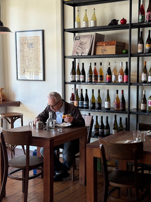 Stonefruit functions as a cafe, restaurant, bar and takeaway wine shop.