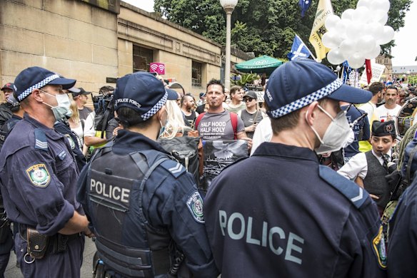 World Wide Rally for Freedom March, in Sydney, against vaccine mandates and various other COVID related health orders.