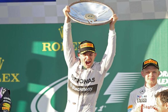 Grand Prix winner Nico Rosberg from Mercedes.