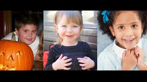 Six-year-olds (from left) James Mattioli, Olivia Engel and Ana M. Marquez-Greene. Photos: Facebook