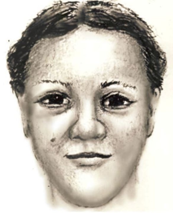 A D.C. police sketch of the woman sought in the April Nicole Williams abduction in 1983. She gave her name as Latoya. 