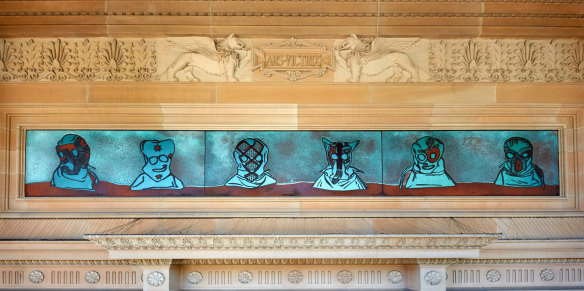 Dickens’ eight-metre long glass relief marks the gallery’s 150th anniversary of the institution’s inauguration as the Academy of Art.