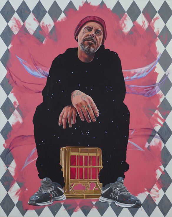 Adam Norton, 'David Griggs, outta space', synthetic polymer paint on linen, 157 x 126 cm, © the artist