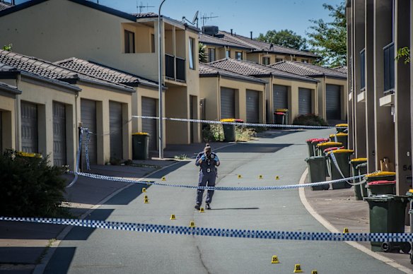 ACT police officers at Hall Best Lane, Gungahlin investigate the suspicious death of a 56-year-old man. 