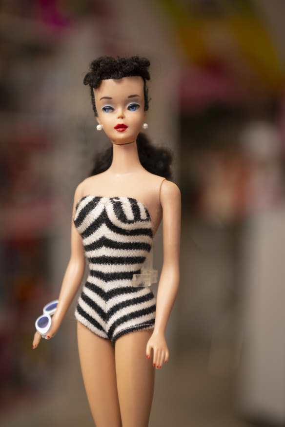 The first Barbie was, shockingly, brunette.