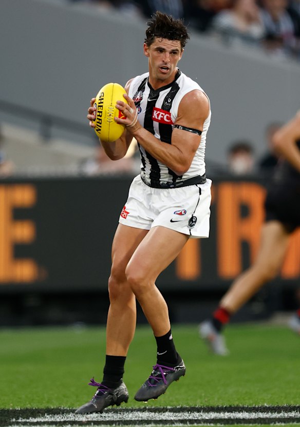 A big day: Collingwood great Scott Pendlebury.