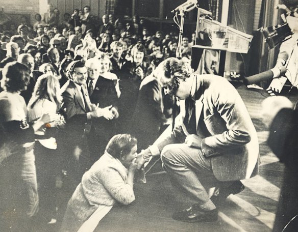 Gough Whitlam opening the Labor Election Campaign at the Blacktown Civic Centre Nov 13, 1972.