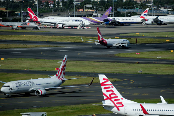 Extra taxiways and aircraft parking bays will be constructed at Sydney Airport.