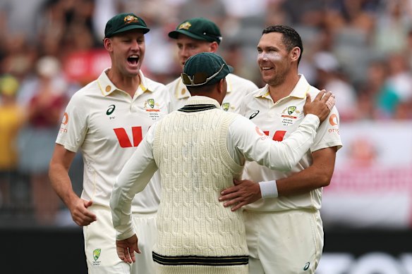 What a day: Australia rallied to claim a famous win.