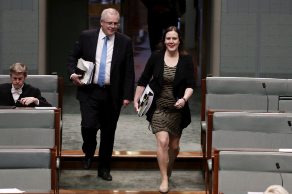 Financial Services Minister Kelly O'Dwyer and Treasurer Scott Morrison