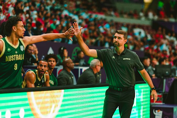 Man on a mission: Adam Caporn has medals on his mind after replacing Brian Goorjian as Boomers’ coach.