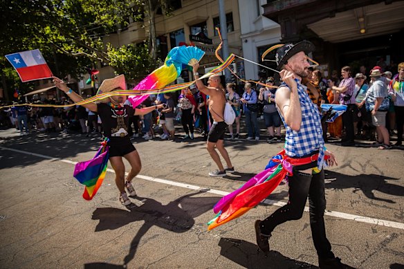 More than 200 groups participated in the 25th Annual Midsumma Pride March.